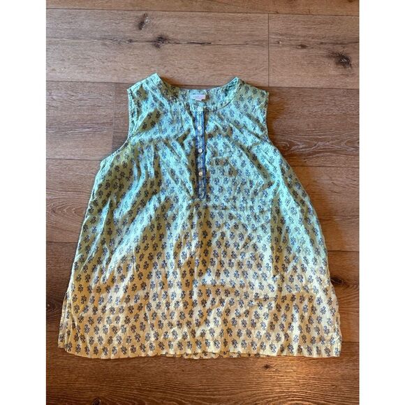 Pure Jill Womens Linen Green Sleeveless Slip Dress Size 2X - Picture 1 of 3